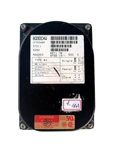 winchester hd conner CFA340R BQ9DC4W IDE 340MB HD7