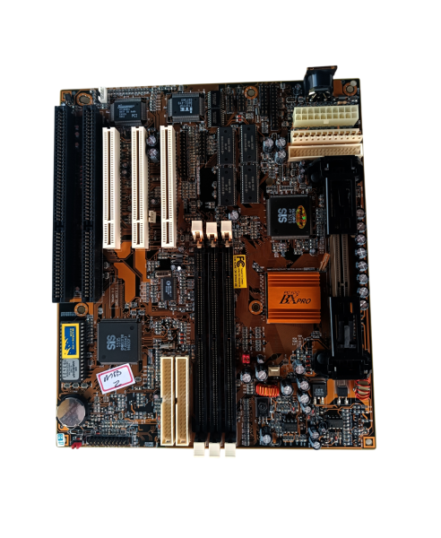 PLACA MÃE PENTIUM II BXPRO AT VGA 8MB SOM ON BOARD COMPLETA NOVA MB2