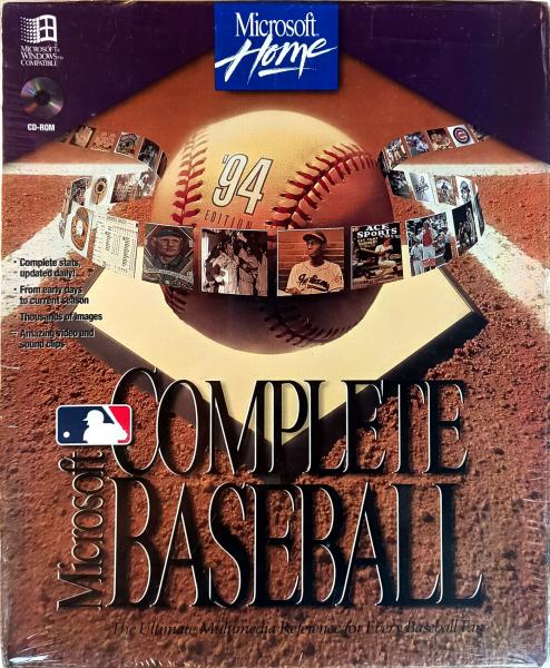 cd de jogos complete baseball 94 importado o melhor lacrado 125cx