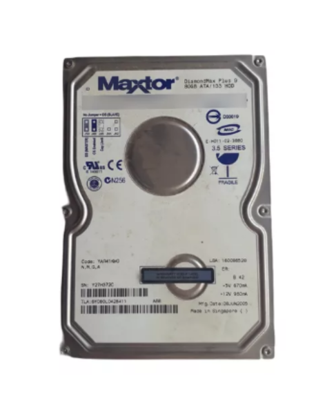 winchester hd maxtor diamond max plus 80 gb ata  133 hdd preto ide 3a k117